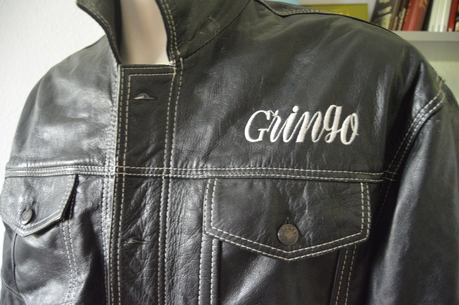 Vintage Lederjacke gr.M von Gringo jacke biker