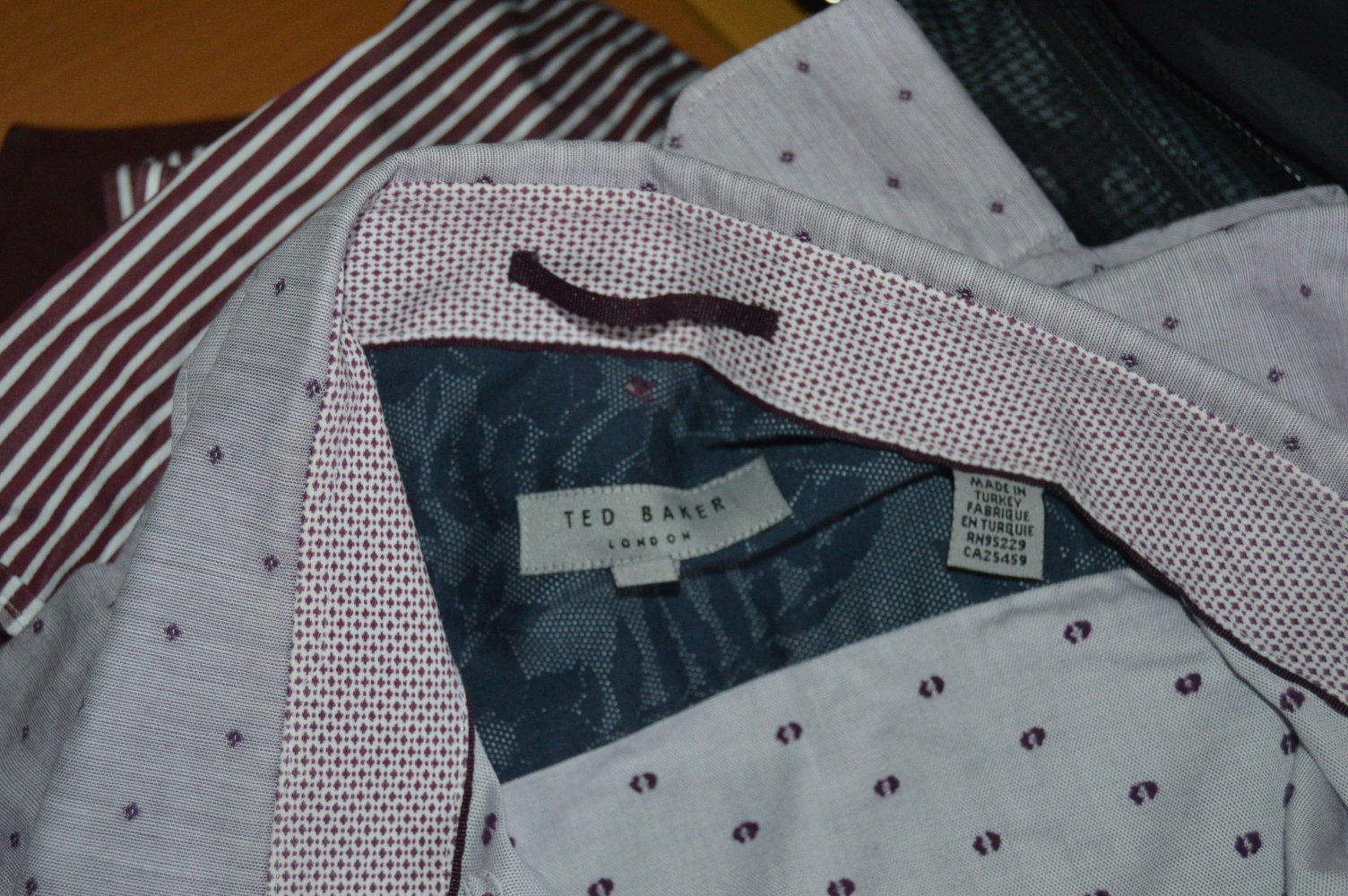 Ted Baker klassisches Hemd gr.3 Lila-flieder