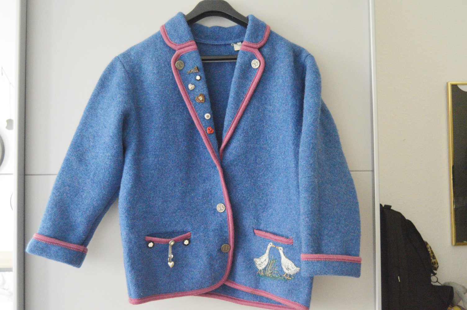 Schnurwolle Trachten Jacke L-XXL