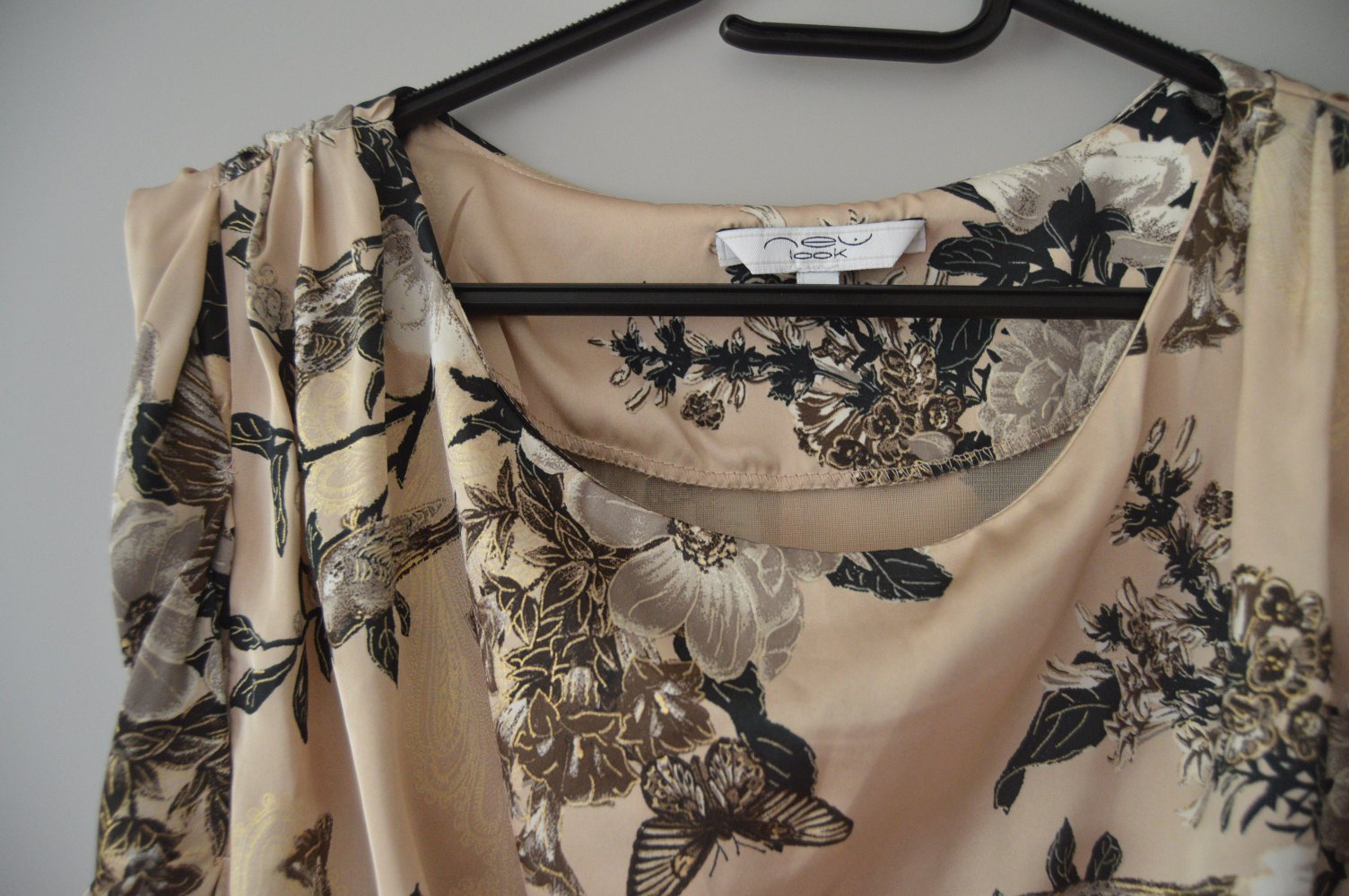 New Look Bluse gr.14 glänzend