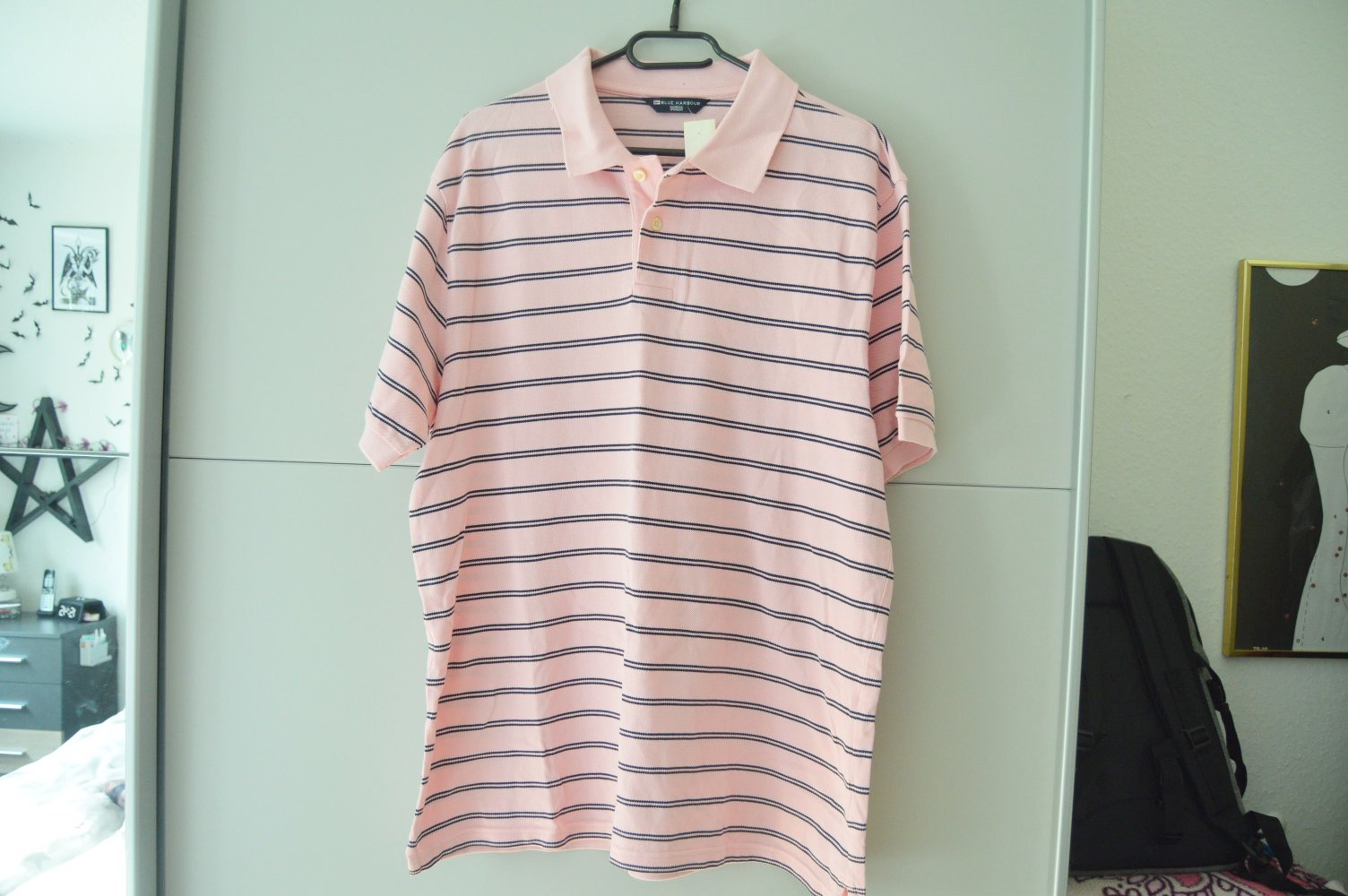Blue Harbour Polo herren rosa gr.L