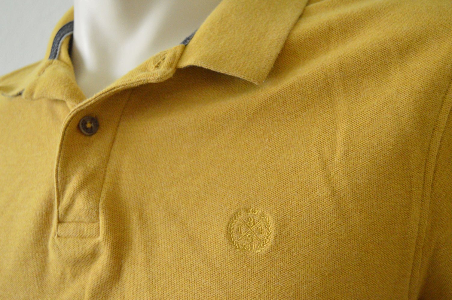 Blue Harbour Polo Herren gr.L regular fit senfgelb