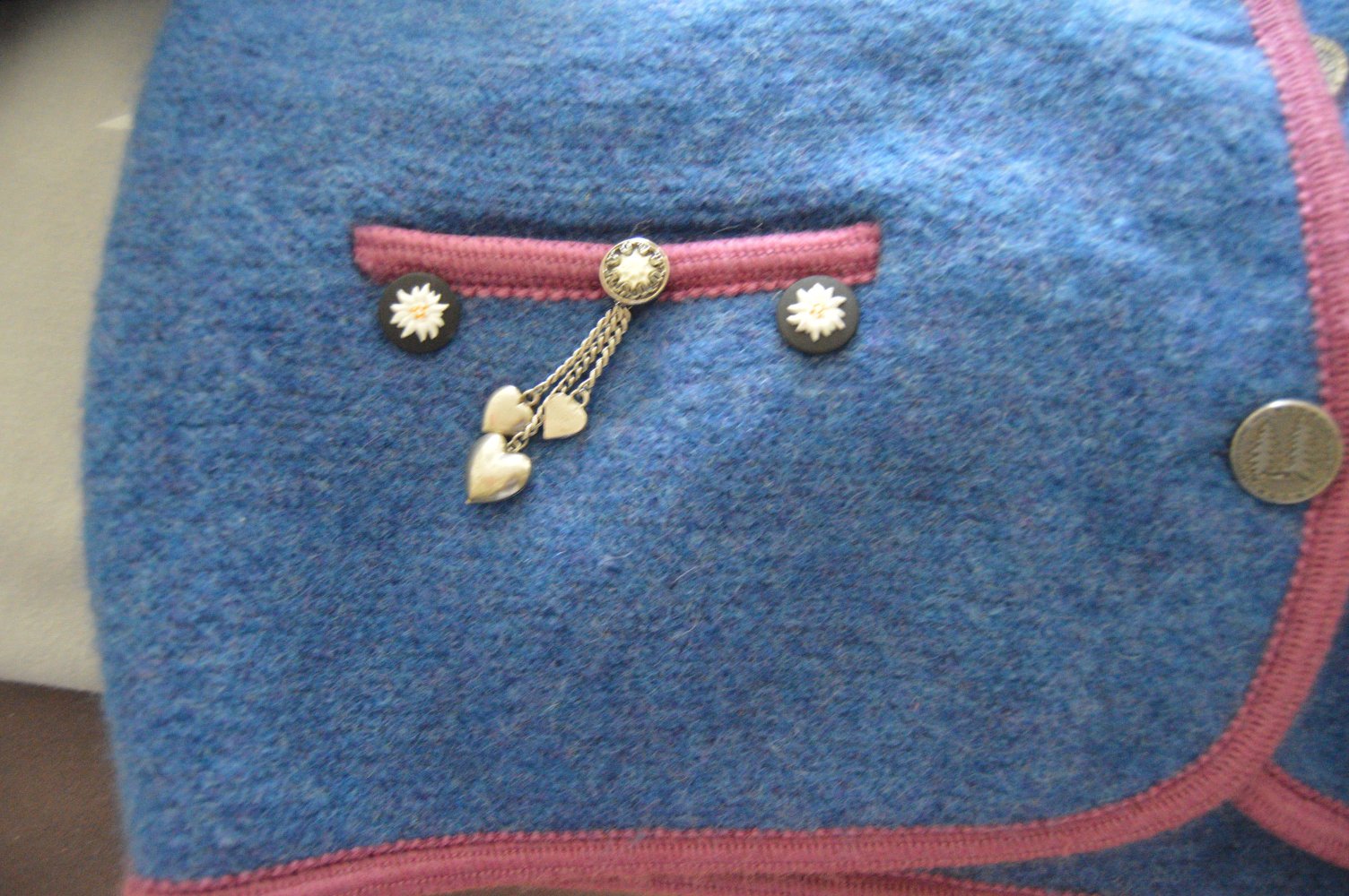 Schnurwolle Trachten Jacke L-XXL