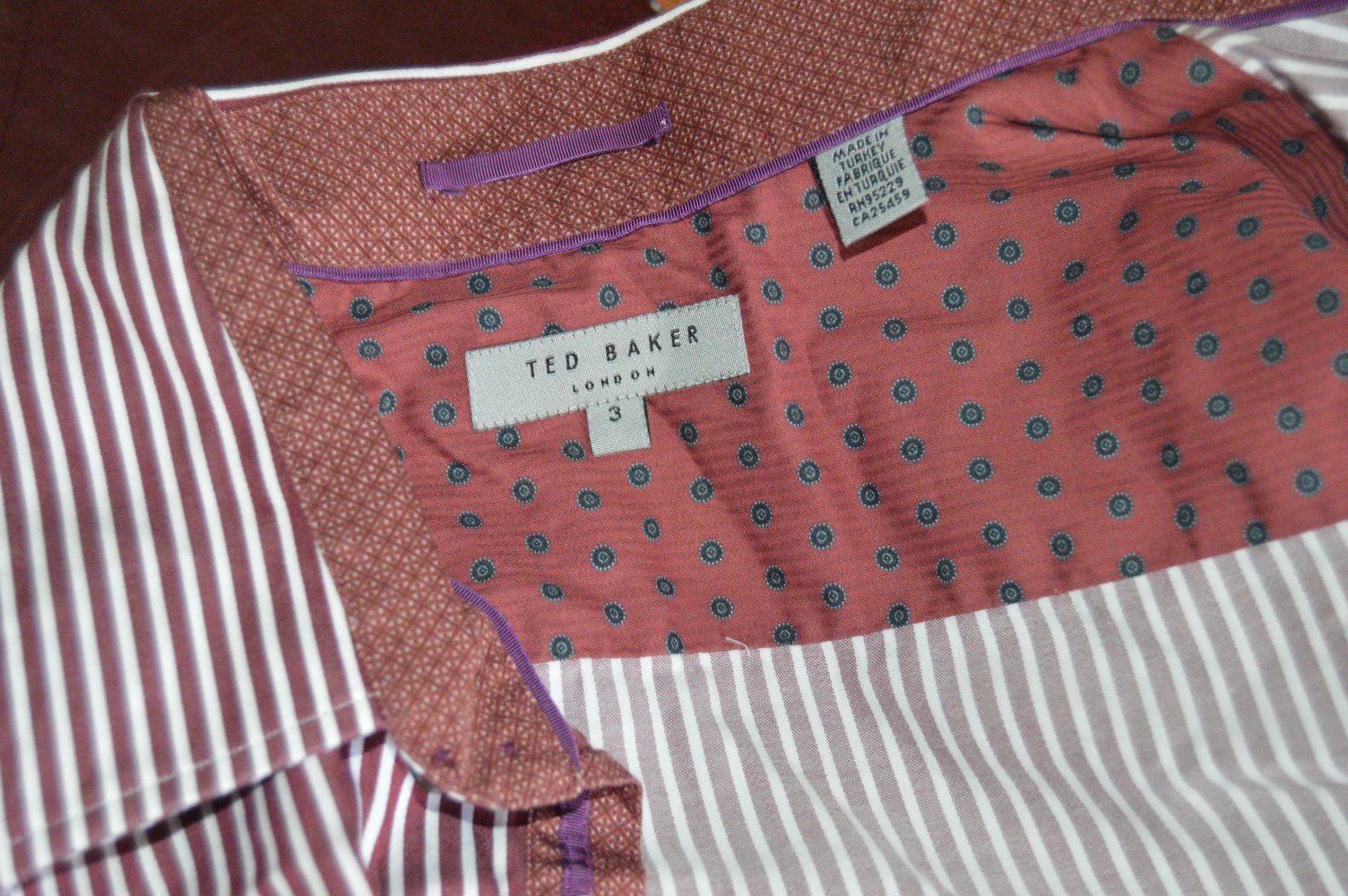 Ted Baker klassisches Hemd gr.3 gestreift