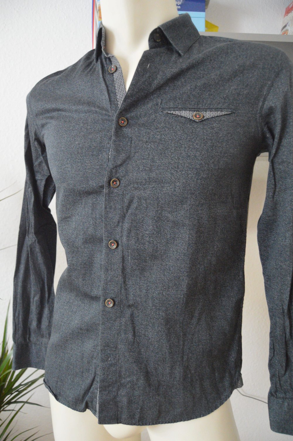 Ted Baker Hemd gr.3 S/M klassisch blau