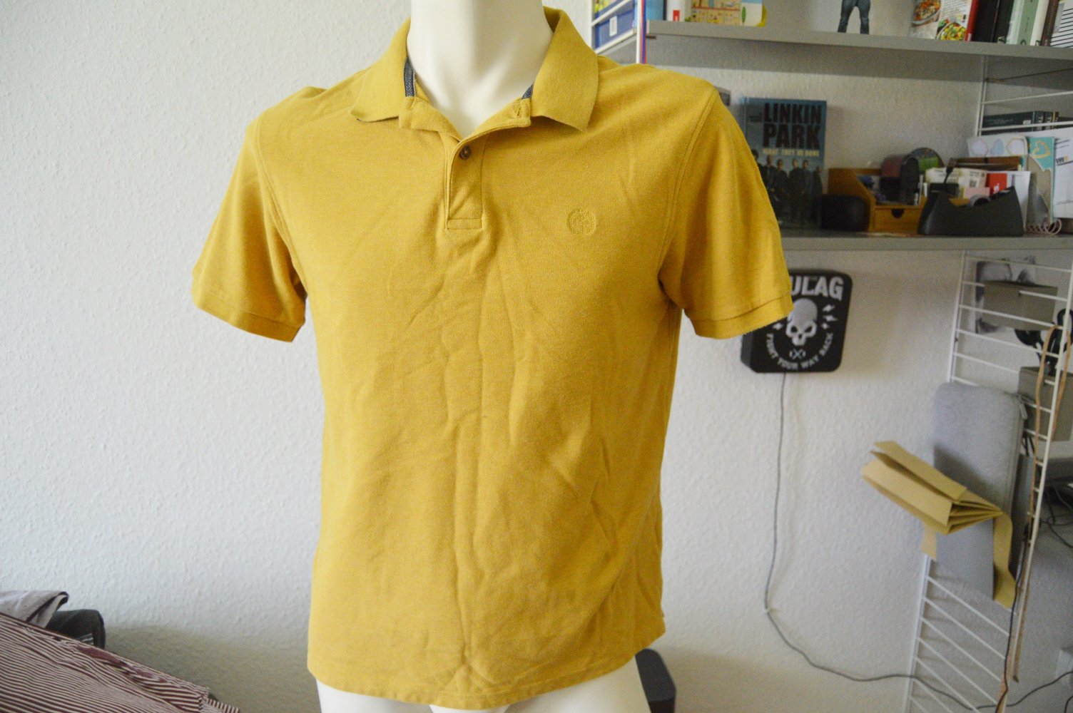 Blue Harbour Polo Herren gr.L regular fit senfgelb