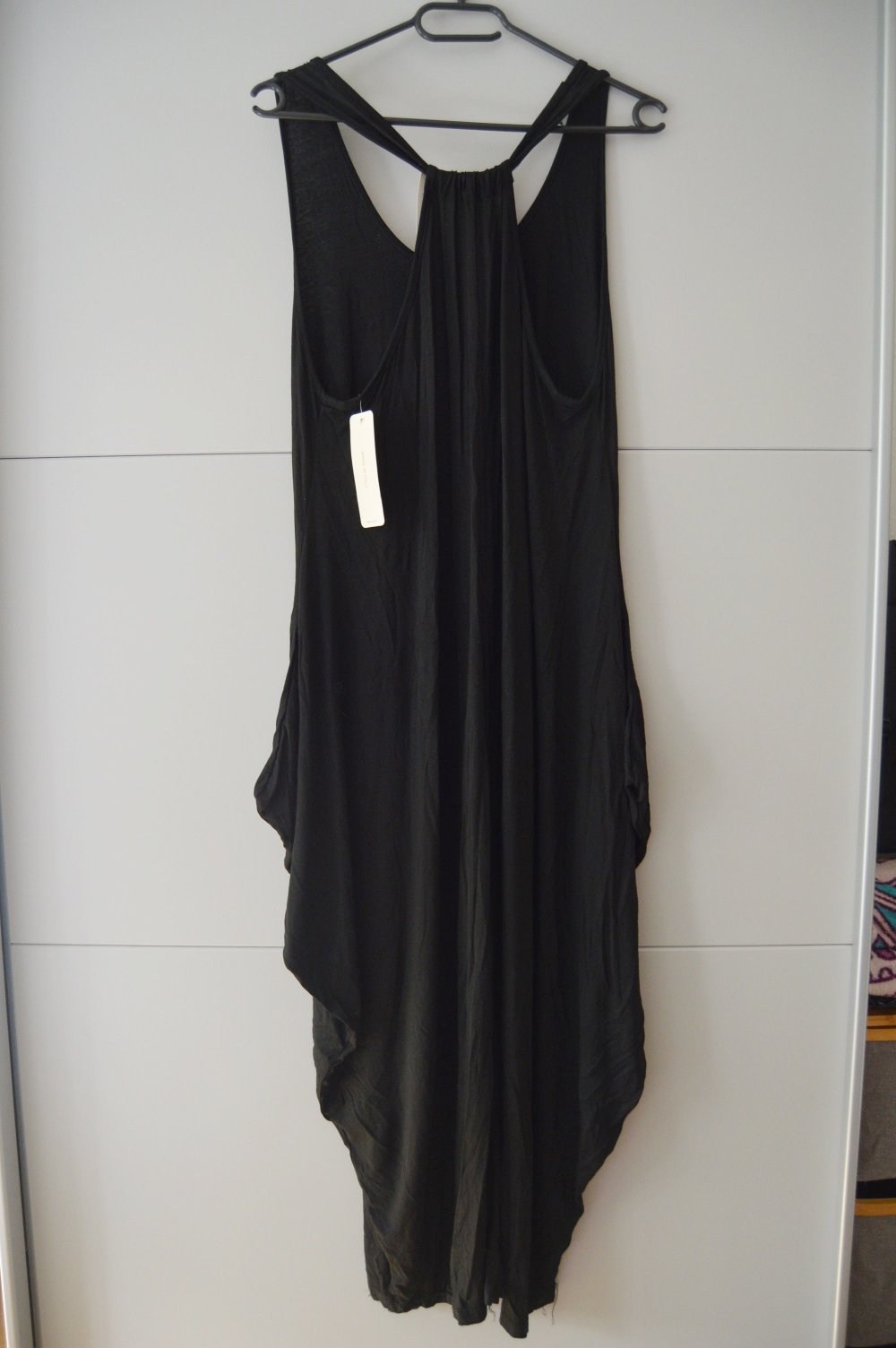 Made in Italy Kleid lässig locker stretch schwarz 42 44 L XL
