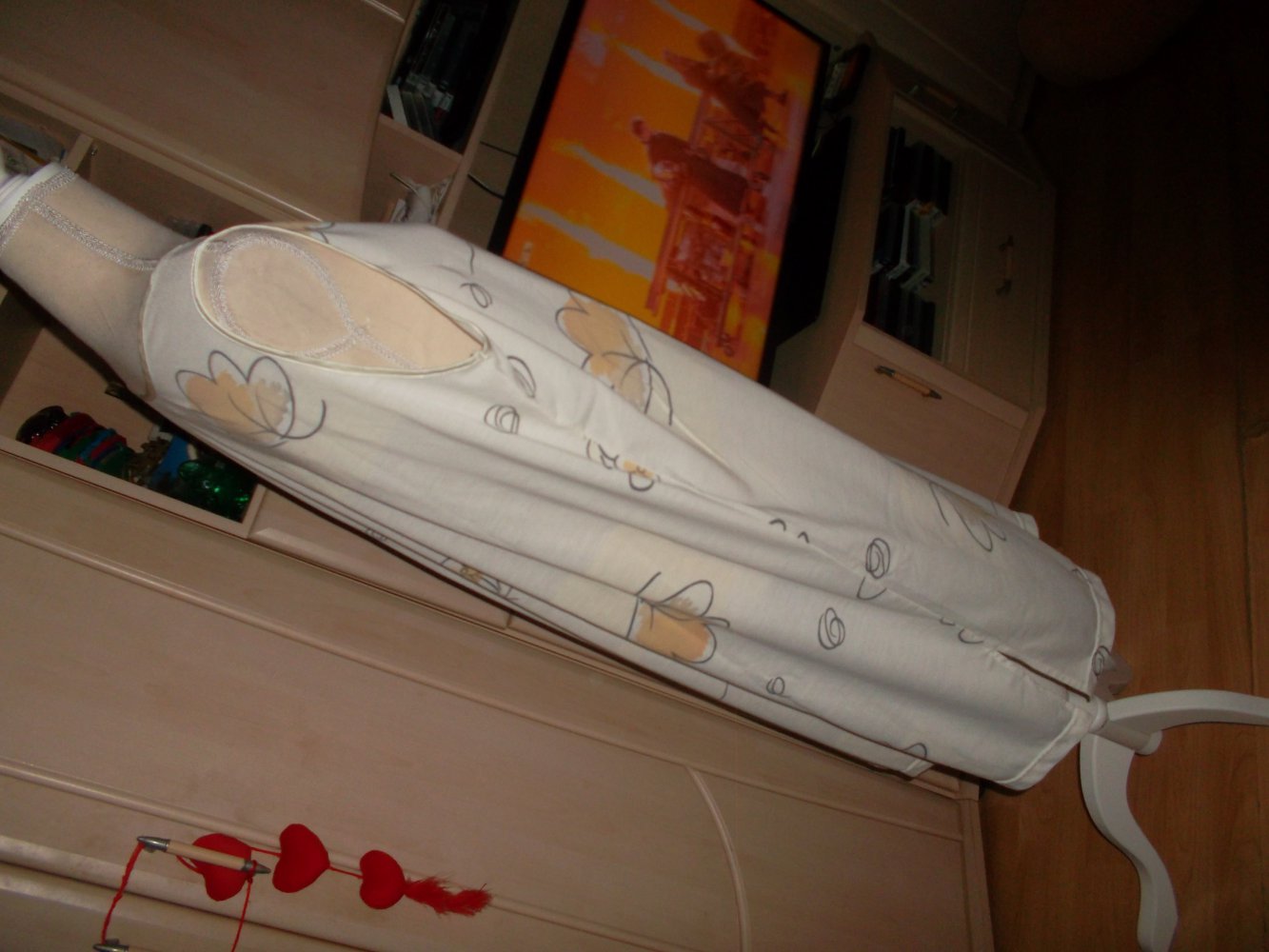 neuwertiges ärmelloses nachthemd,grösse l