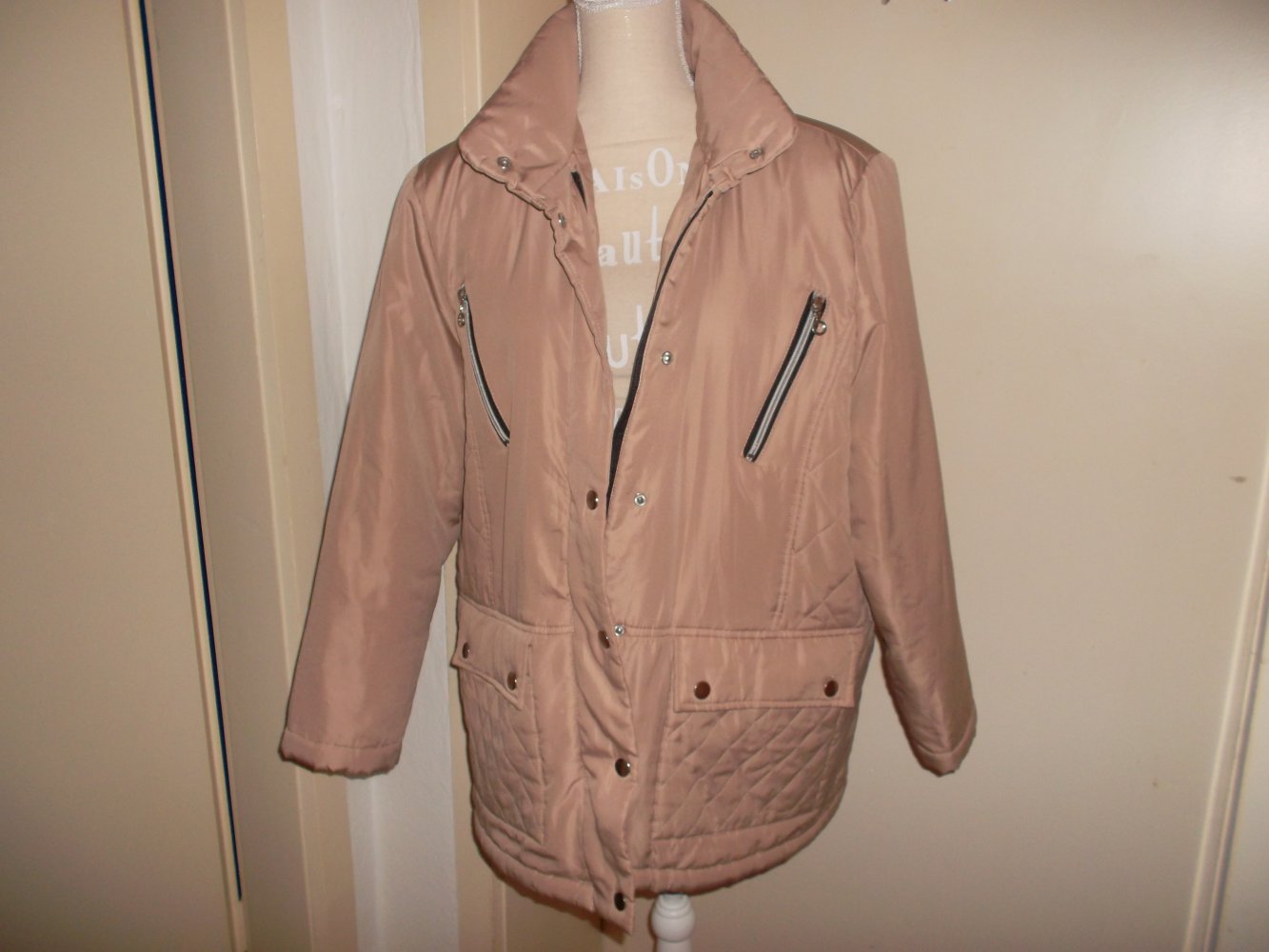 lange jacke,beige,grösse 46