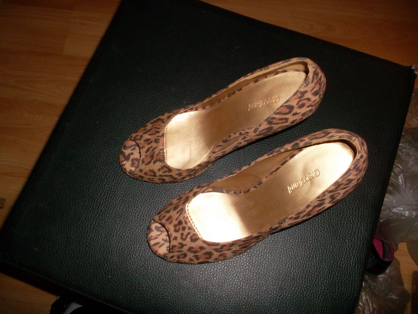 sexy high heels,neu,leomuster,grösse 38