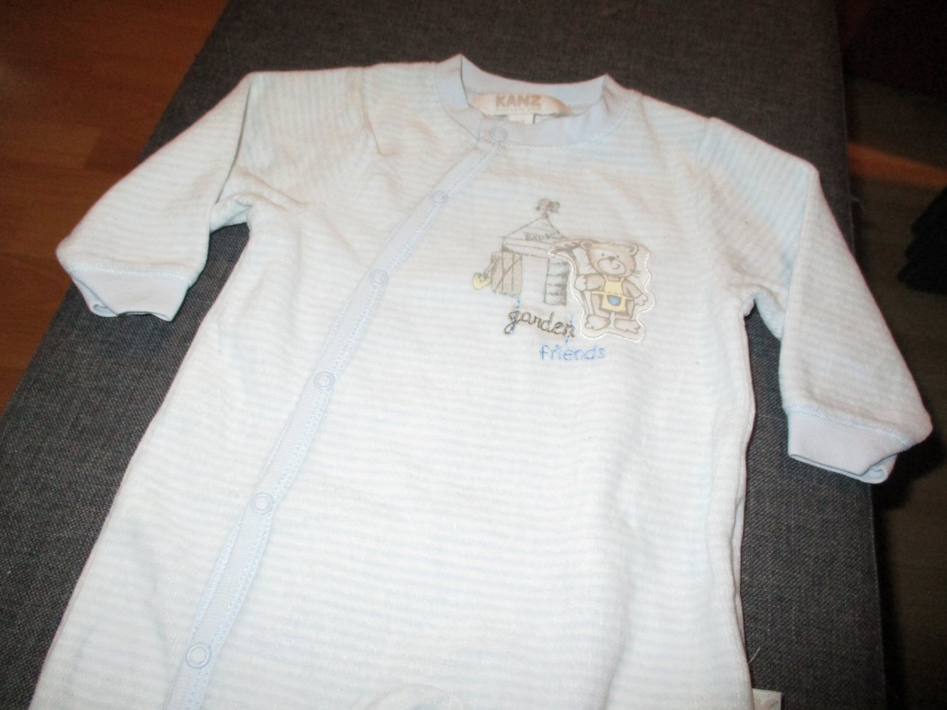 neuwertiger strampler.kanz.grösse 62.kuschelweich,hellblau