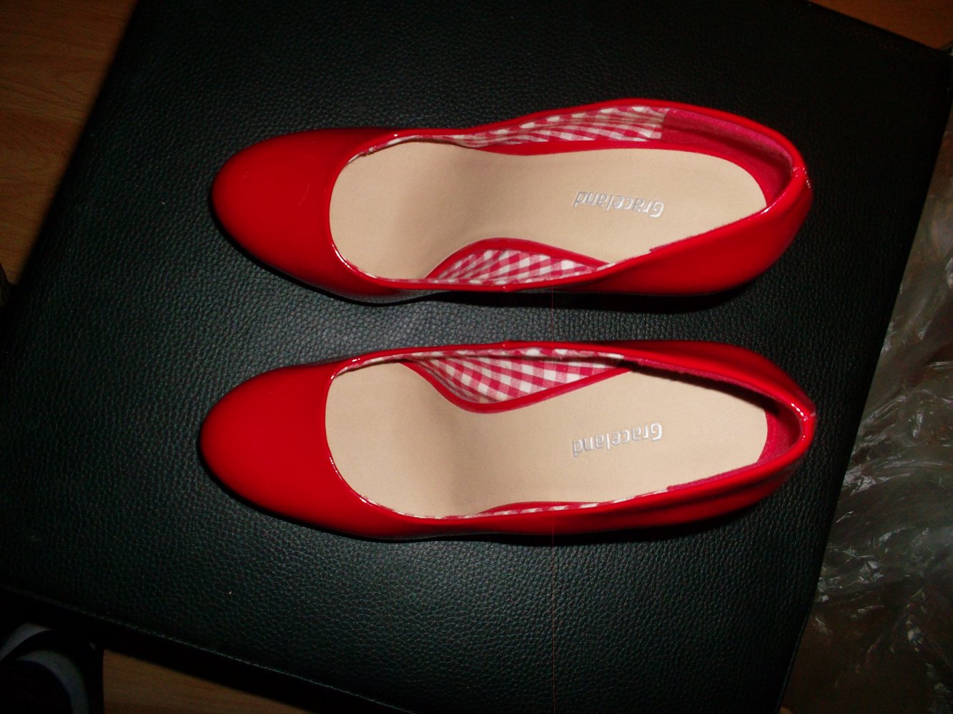 neue rote high heels,grösse 37