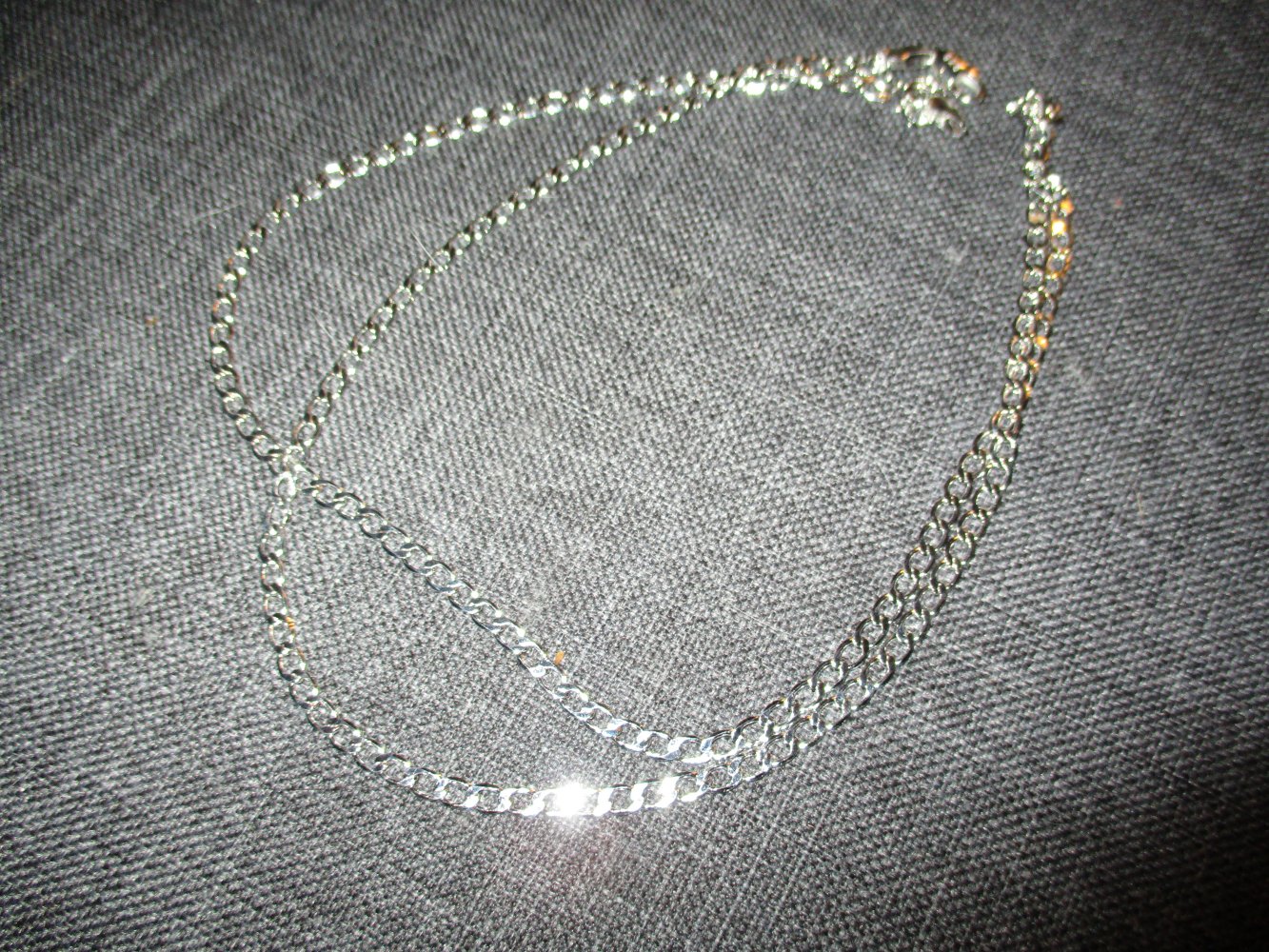 neu, 3 silberfarbige ketten , 65 cm, 70 cm, 75 cm