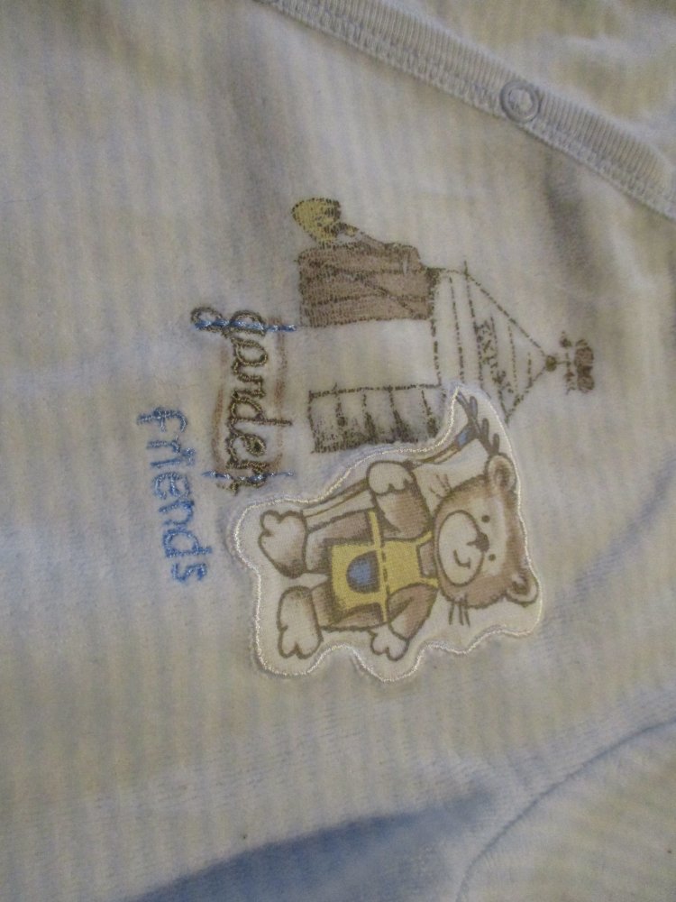 neuwertiger strampler.kanz.grösse 62.kuschelweich,hellblau