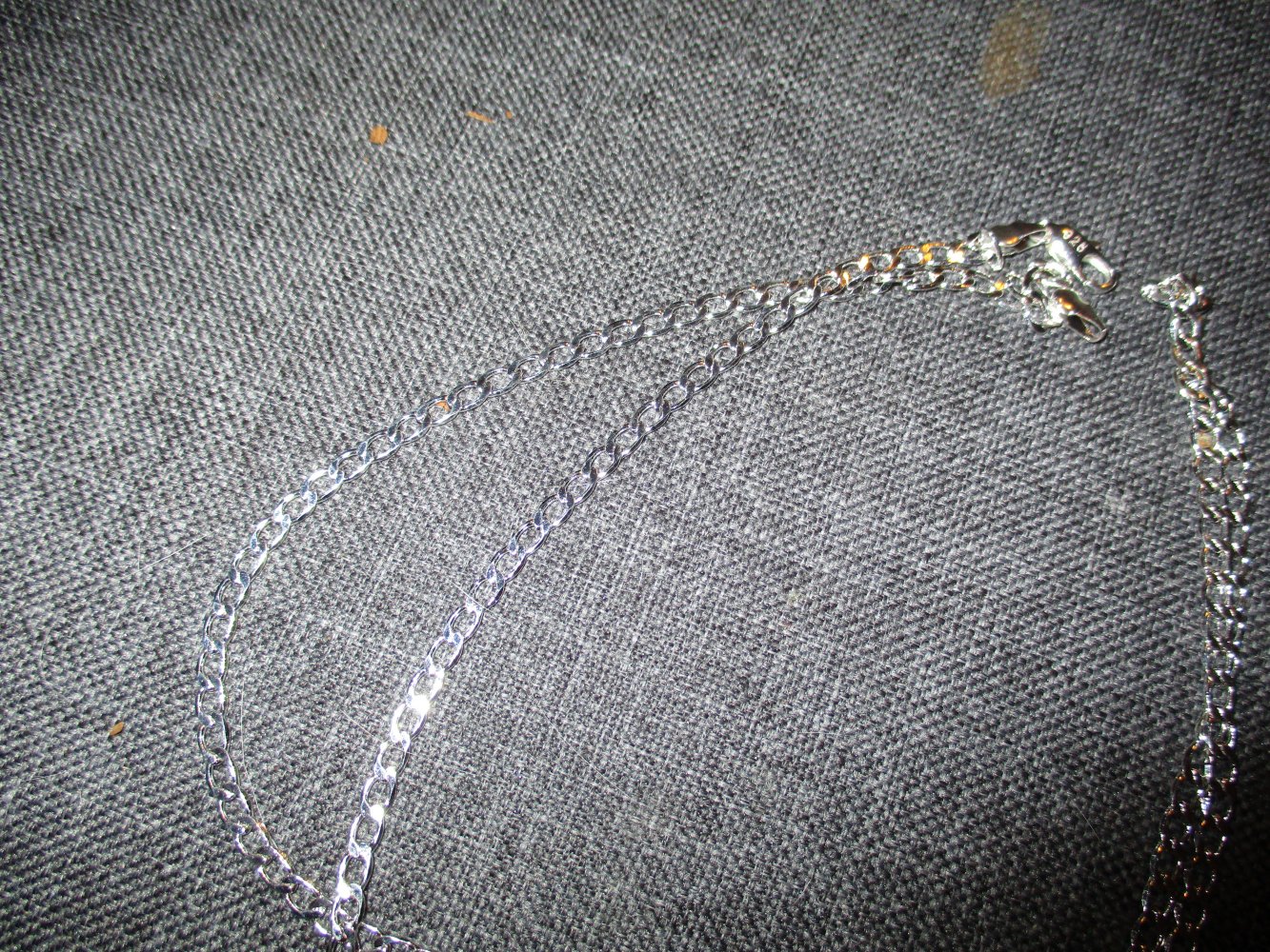 neu, 3 silberfarbige ketten , 65 cm, 70 cm, 75 cm