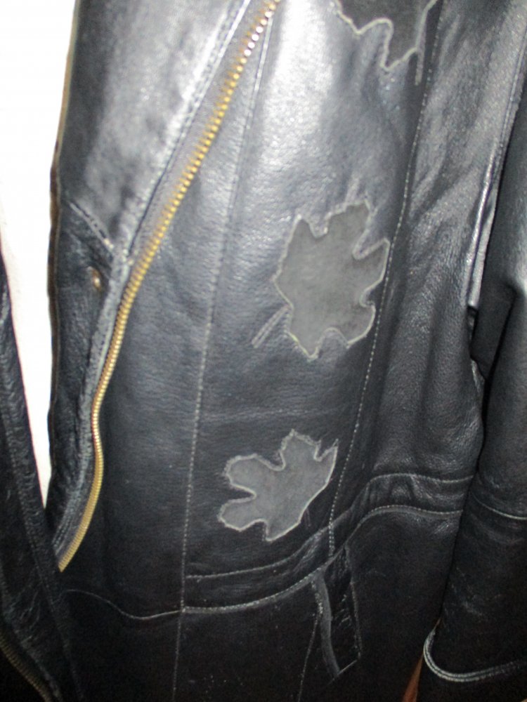 hochwertige, warme schwarze echt leder damenjacke, gr. 48,neu