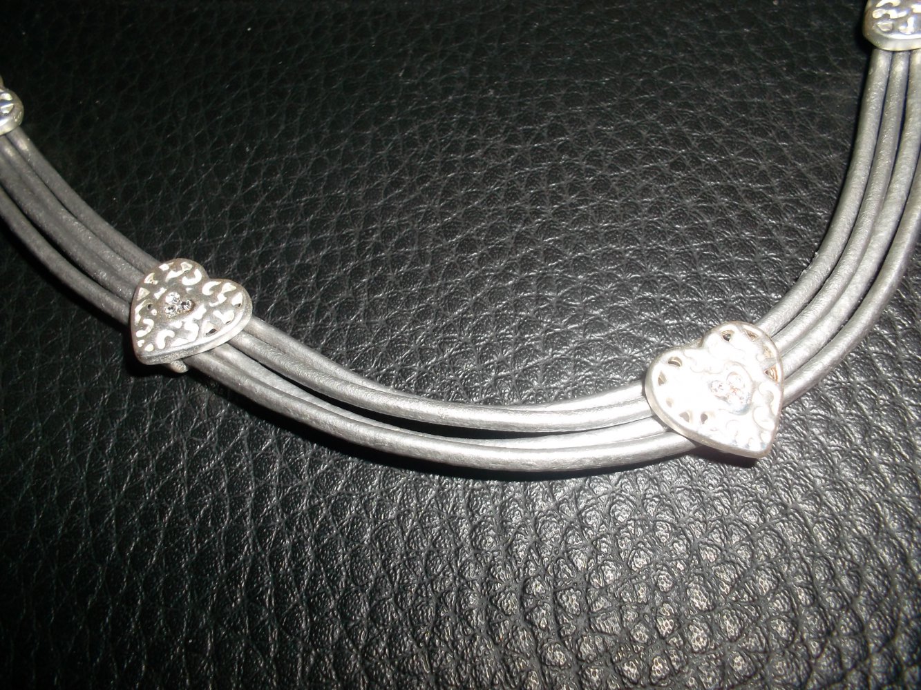 neue halskette.gina benotti.silberfarben,herzchen