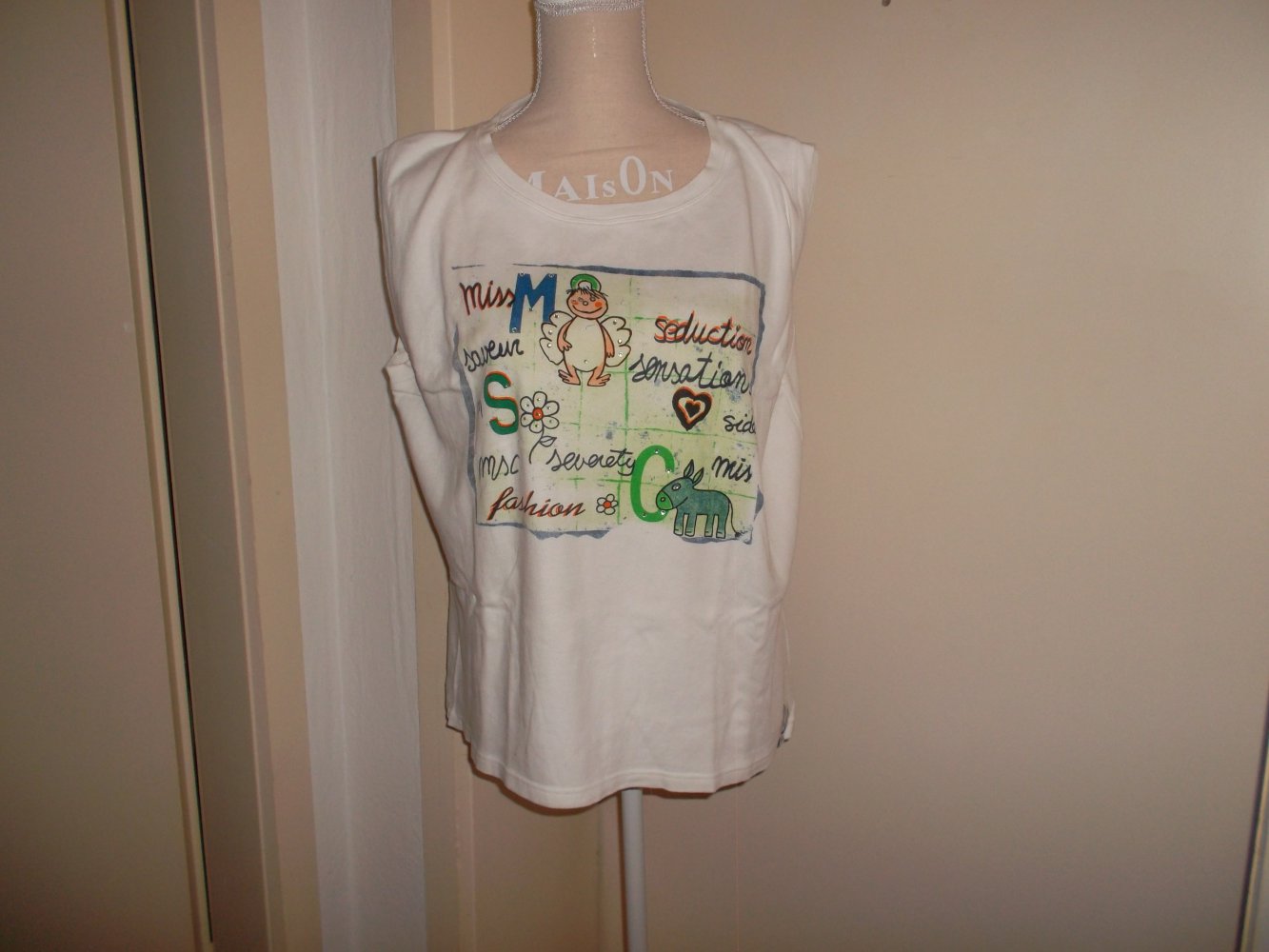 sehr gut erhaltenes trägerloses t-shirt,von x-mail,grösse xxl,44/46