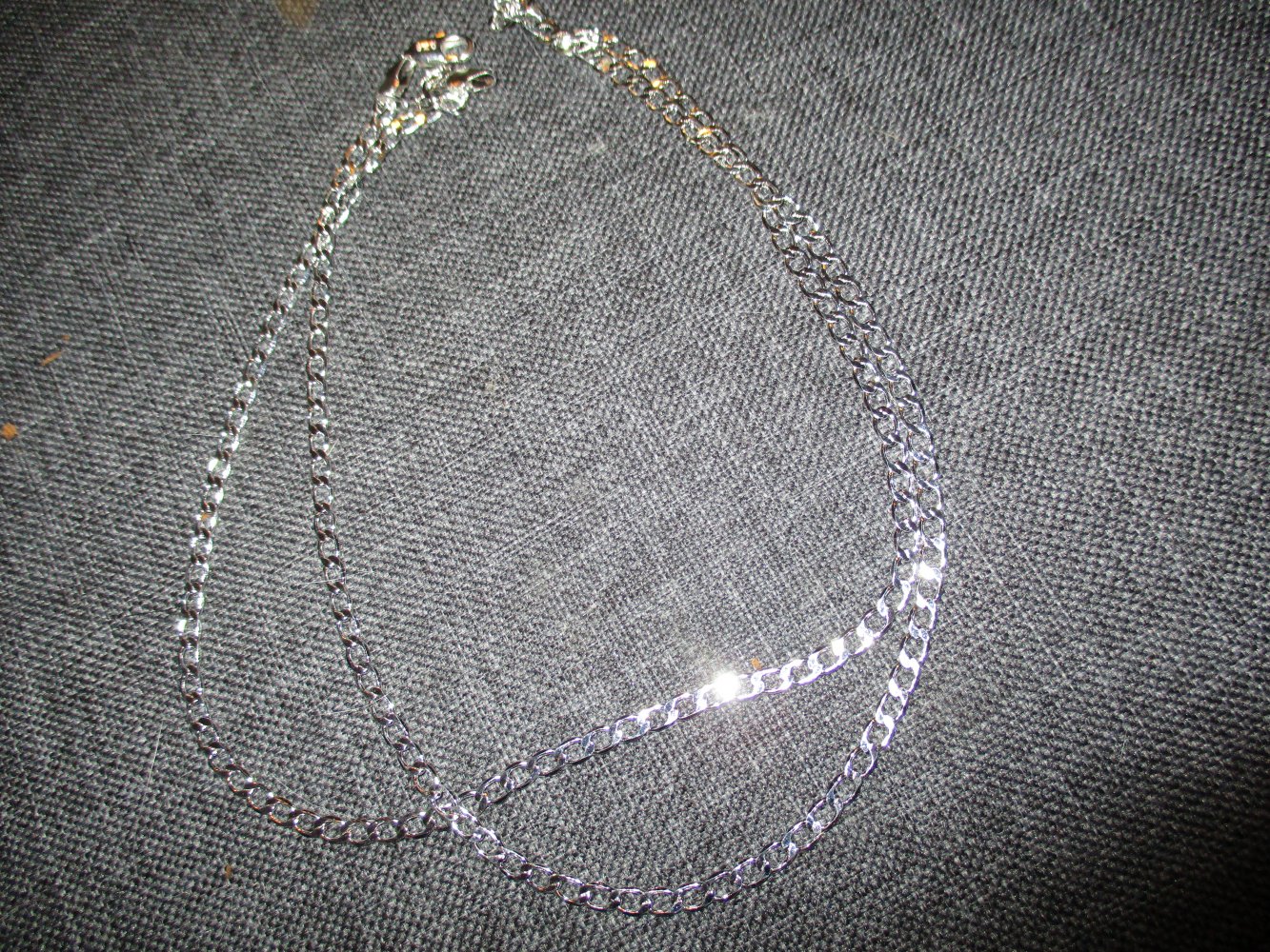 neu, 3 silberfarbige ketten , 65 cm, 70 cm, 75 cm