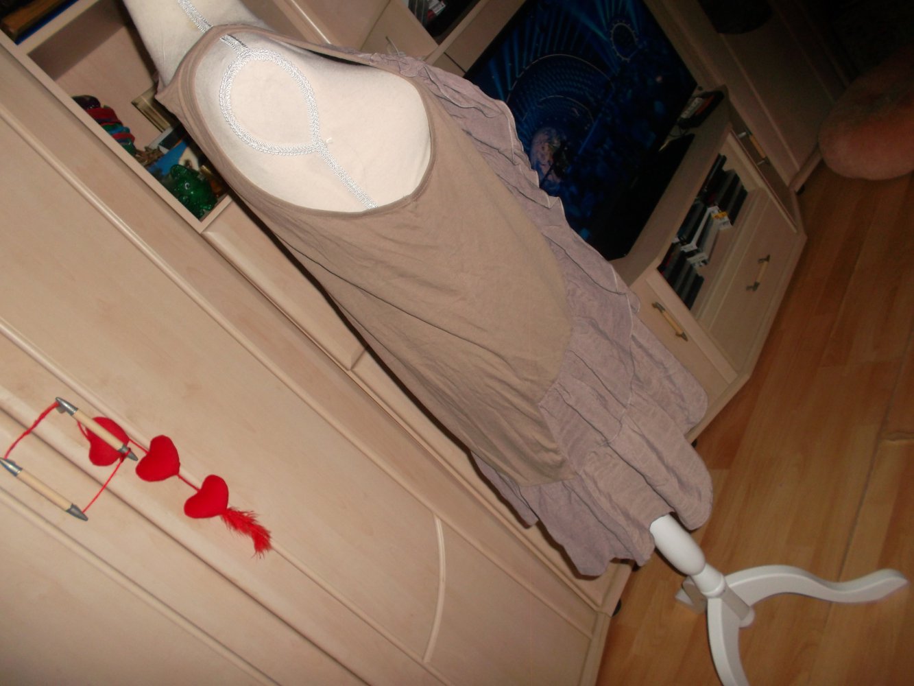 neu,longweste,braun/beige,h&m,gr. s