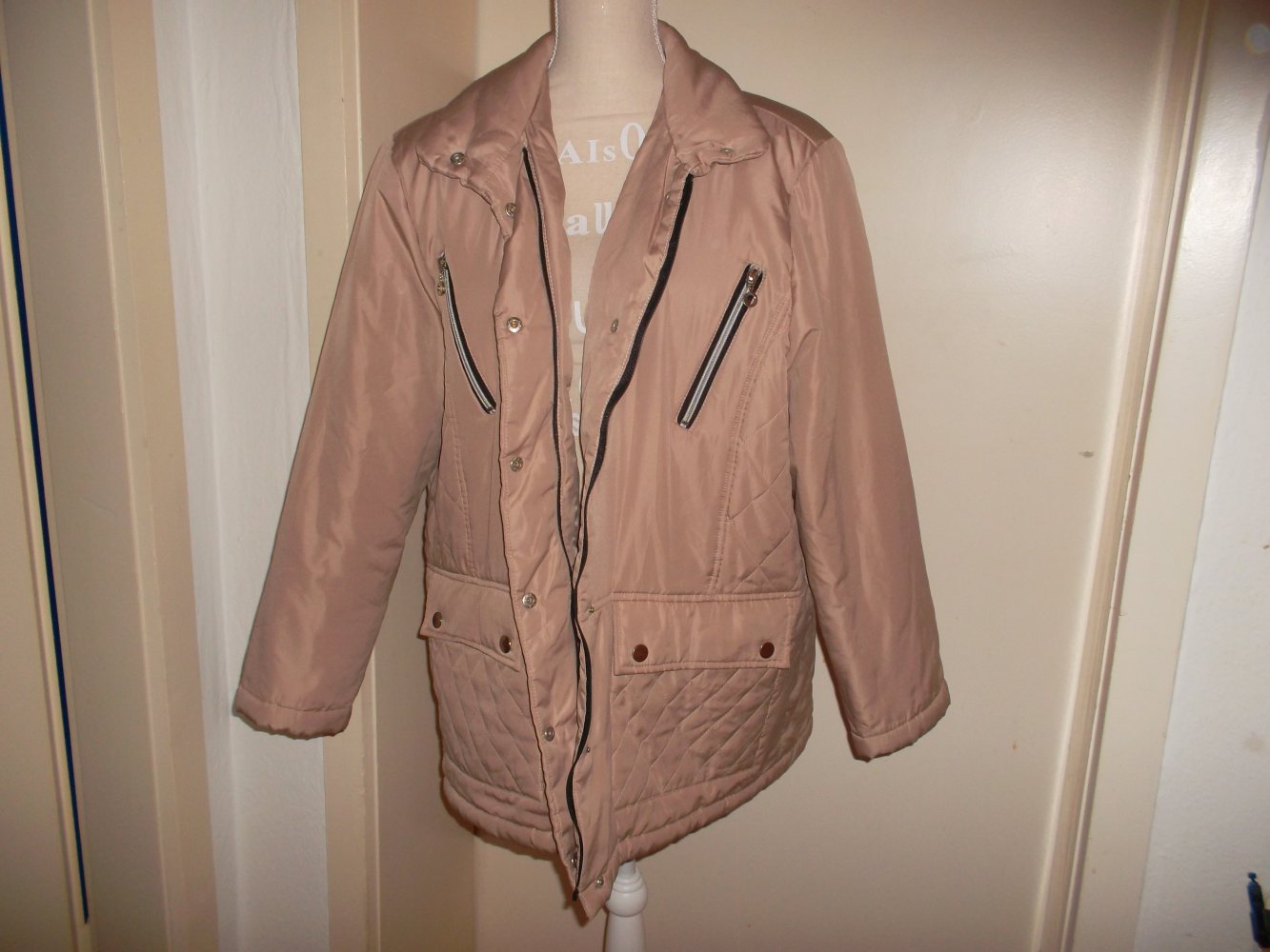 lange jacke,beige,grösse 46