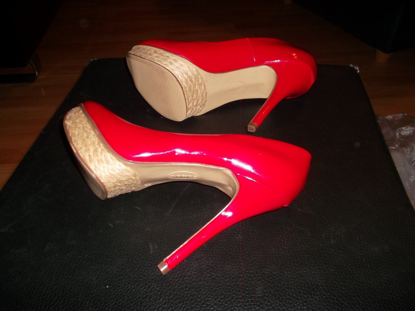 neue rote high heels,grösse 37