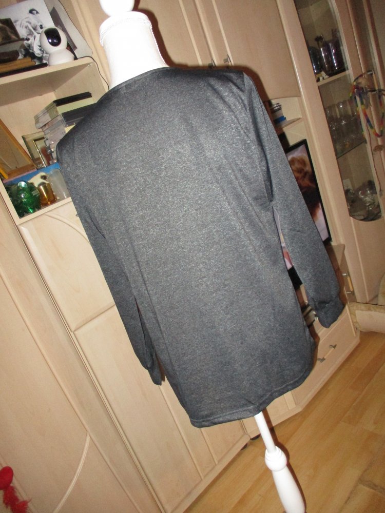 neues düsses ( sommer ) shirt,xl,schwarz,langärmig,baumwolle,reissverschluss