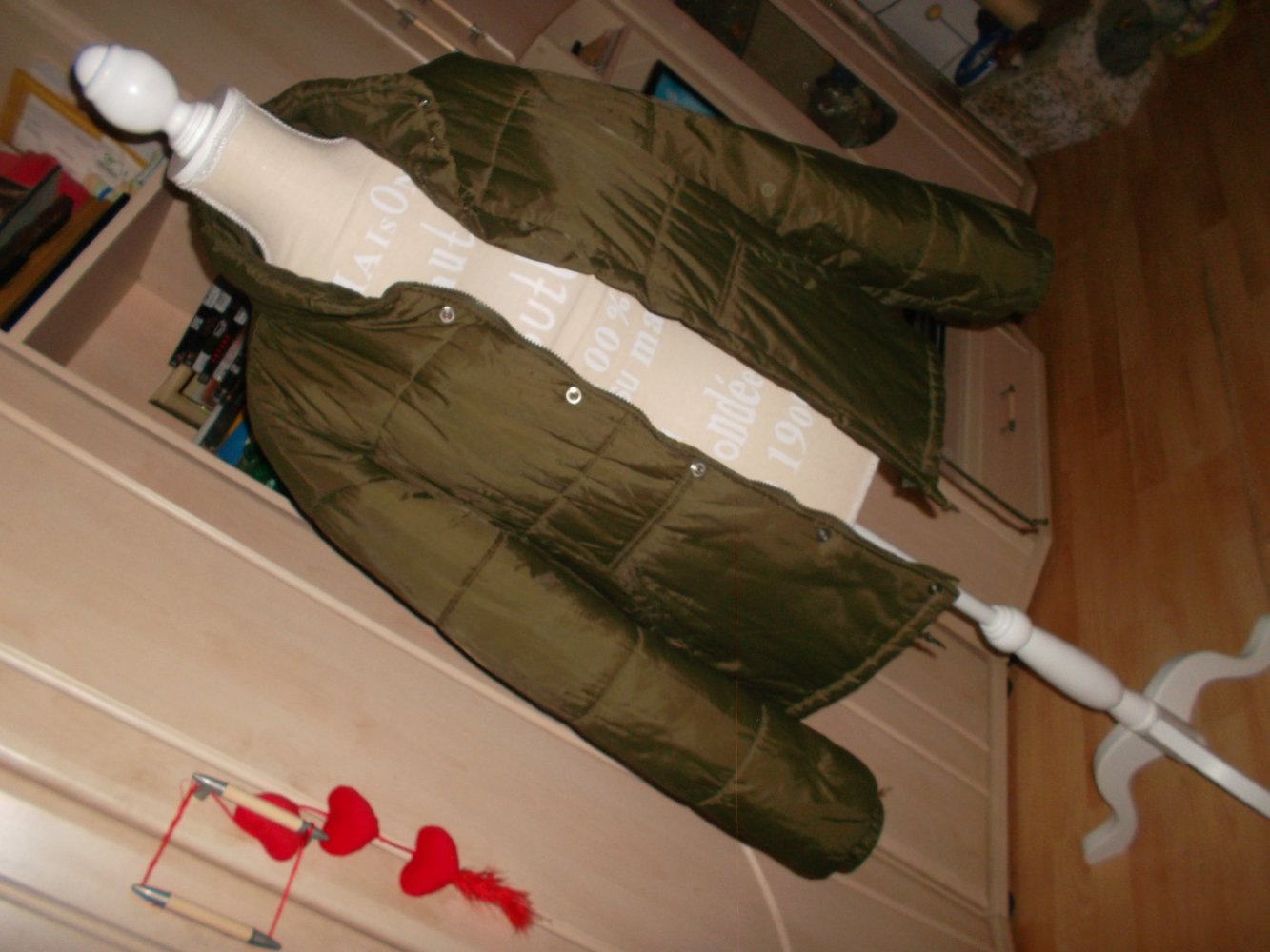 winterjacke,grün/kahki,benetton,grösse l