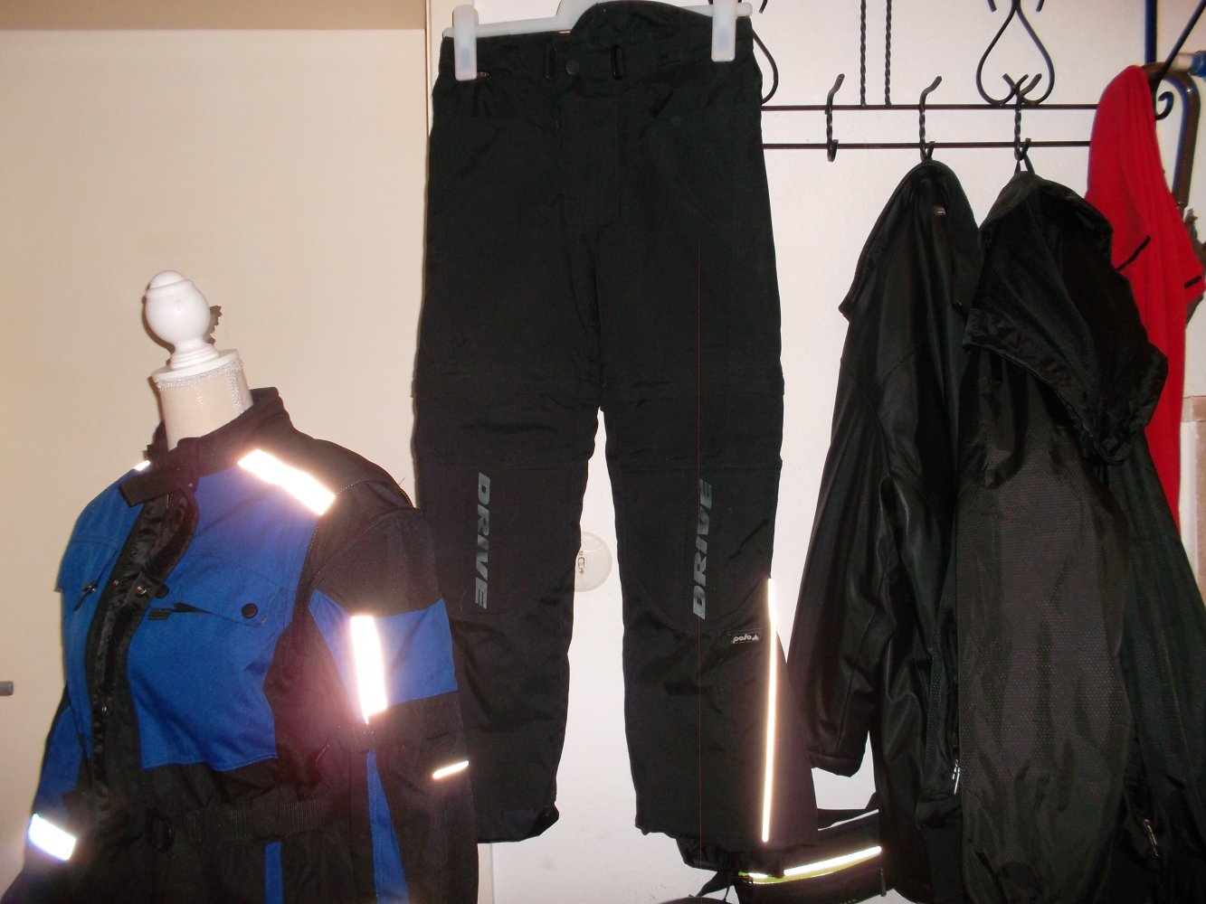 kompl. 2 teilige motorradausrüstung, wie neu, 146-164, hose, jacke