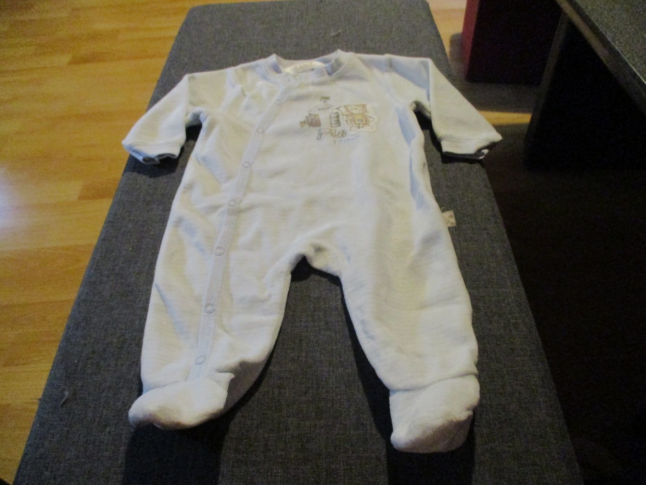 neuwertiger strampler.kanz.grösse 62.kuschelweich,hellblau