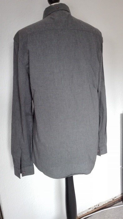 Grau meliertes Hemd