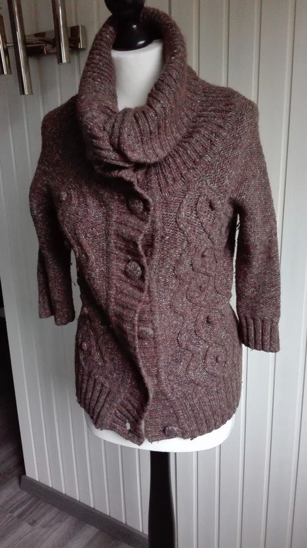 Kuschelige Braune Strickjacke