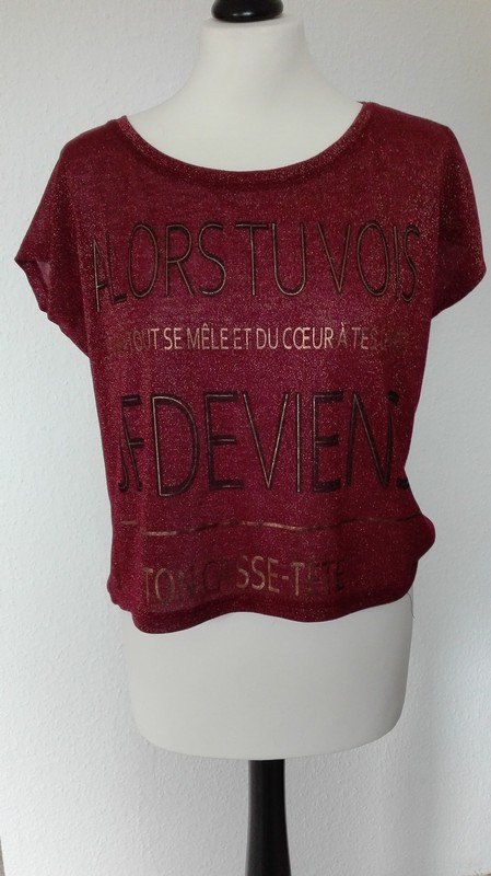 Bordeaux-Goldenes Shirt