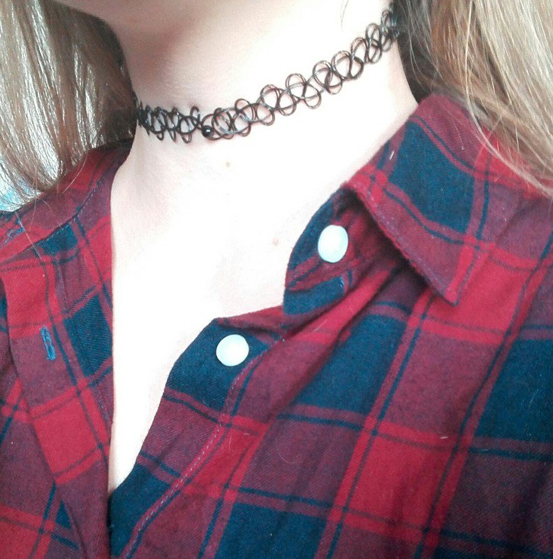 Tattoo Choker mit Anhänger