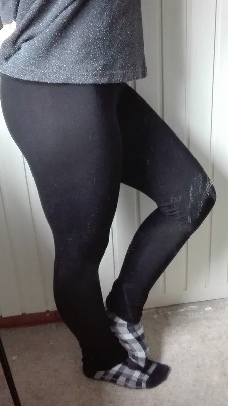 Schwarze Leggings