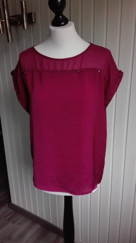 Bordeaux Burgunderrot Farbene Bluse