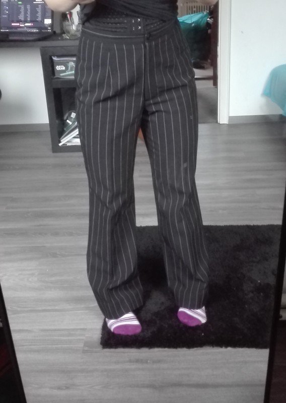 Anzughose Gestreift
