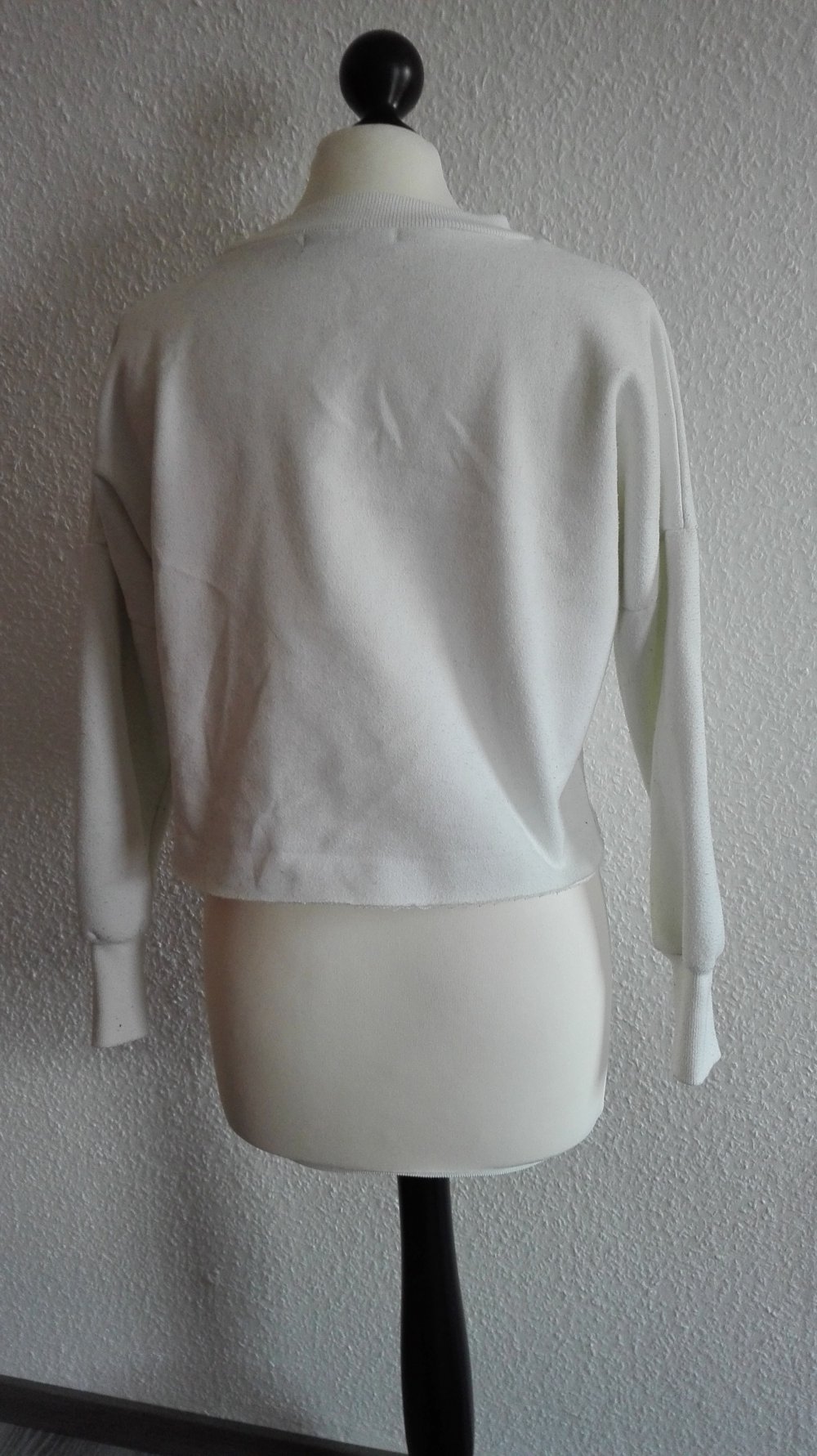 Crop Pullover mit Katzen Design 