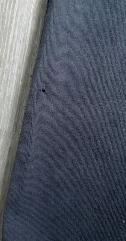 Blaues Basic Top mit Spitze