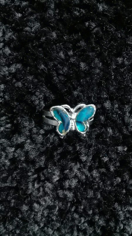 Blauer Schmetterling Ring