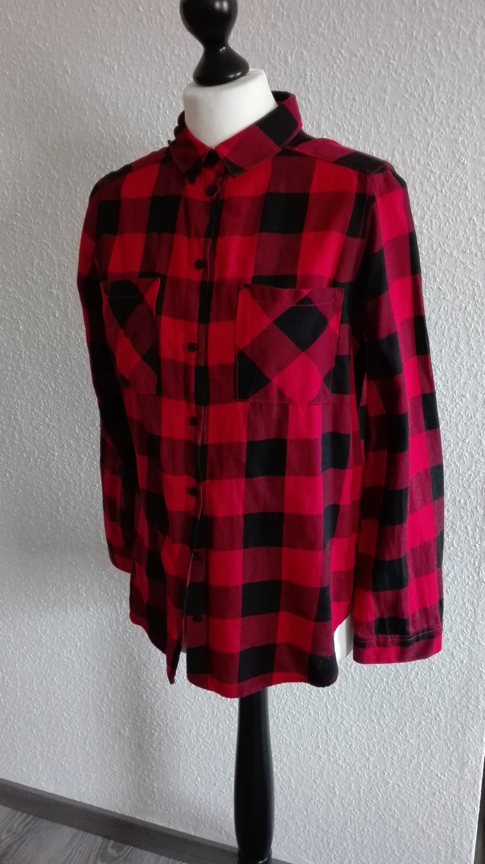 Rot Schwarz kariertes Hemd