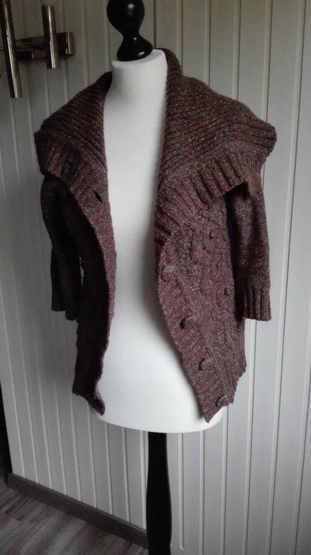 Kuschelige Braune Strickjacke