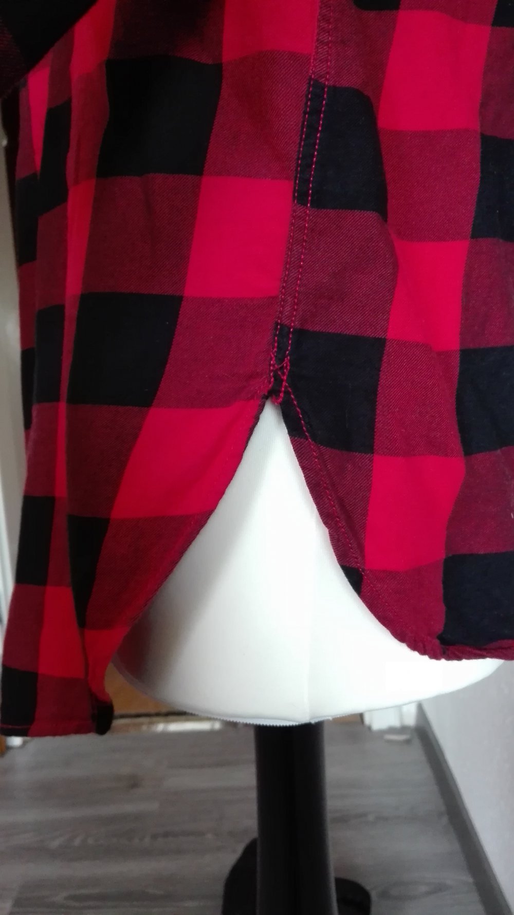 Rot Schwarz kariertes Hemd