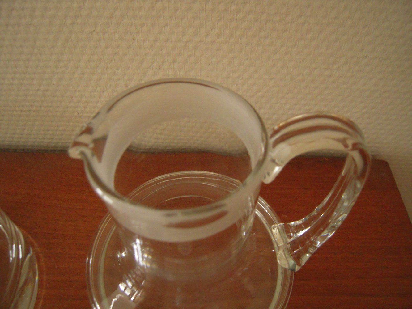 Karaffe + Schale Glas Rum Kluntjes