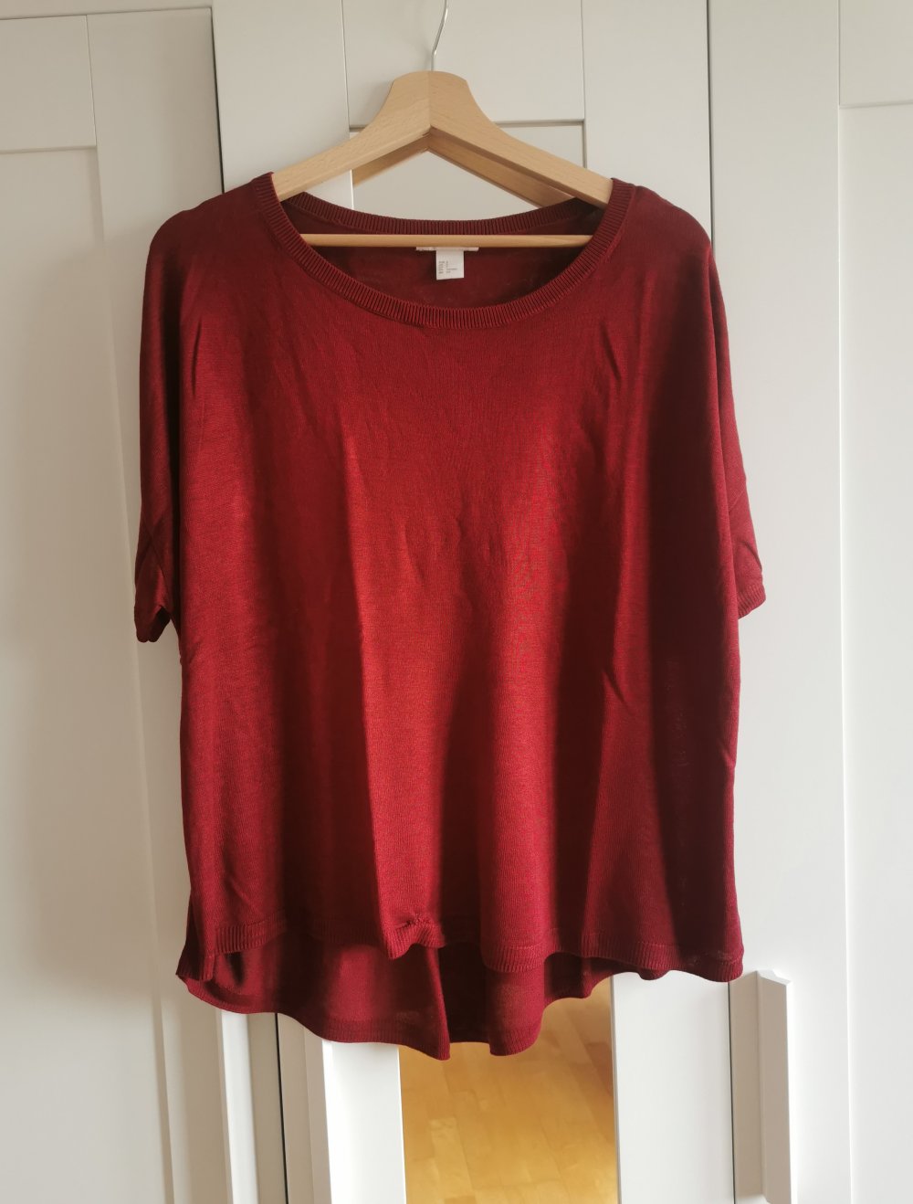 Rotes Oversized-Tshirt von H&M