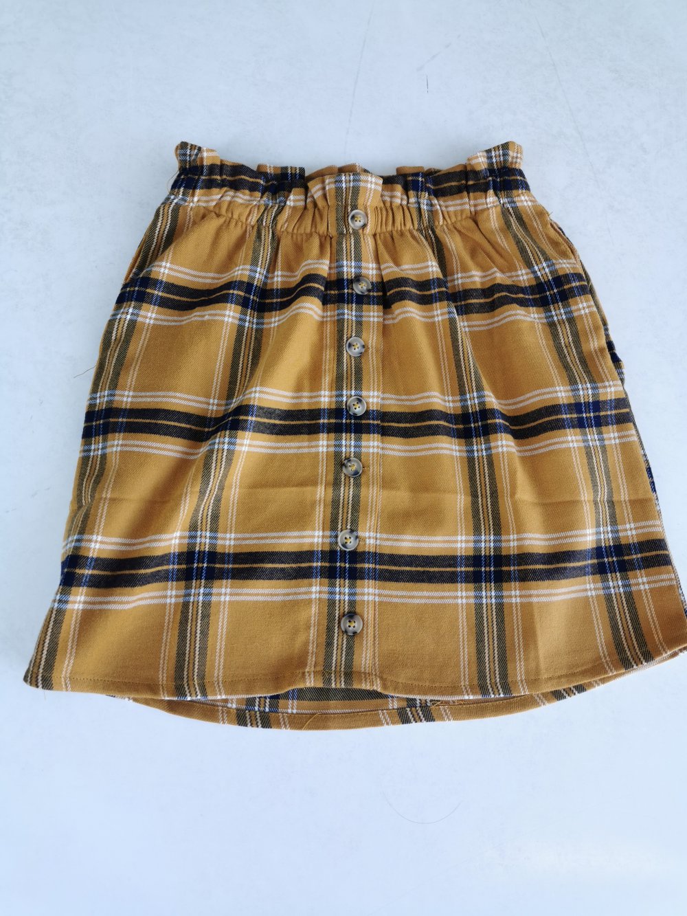 Cooler braun-schwarzer Rock mit Taschen