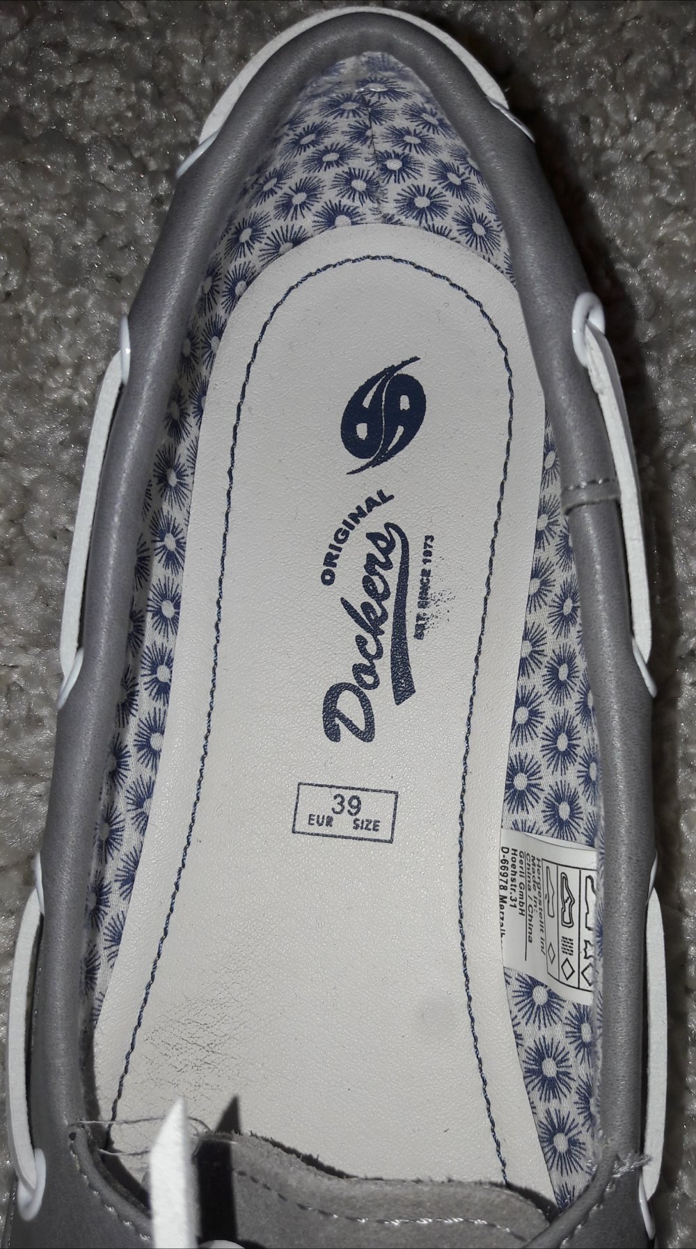 Graue Mokassins Dockers