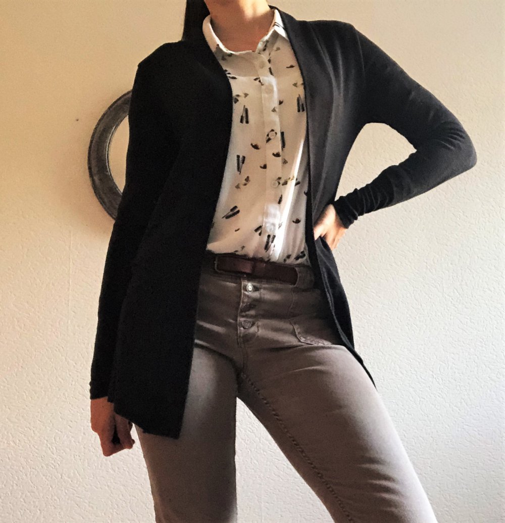 Schwarzer Cardigan