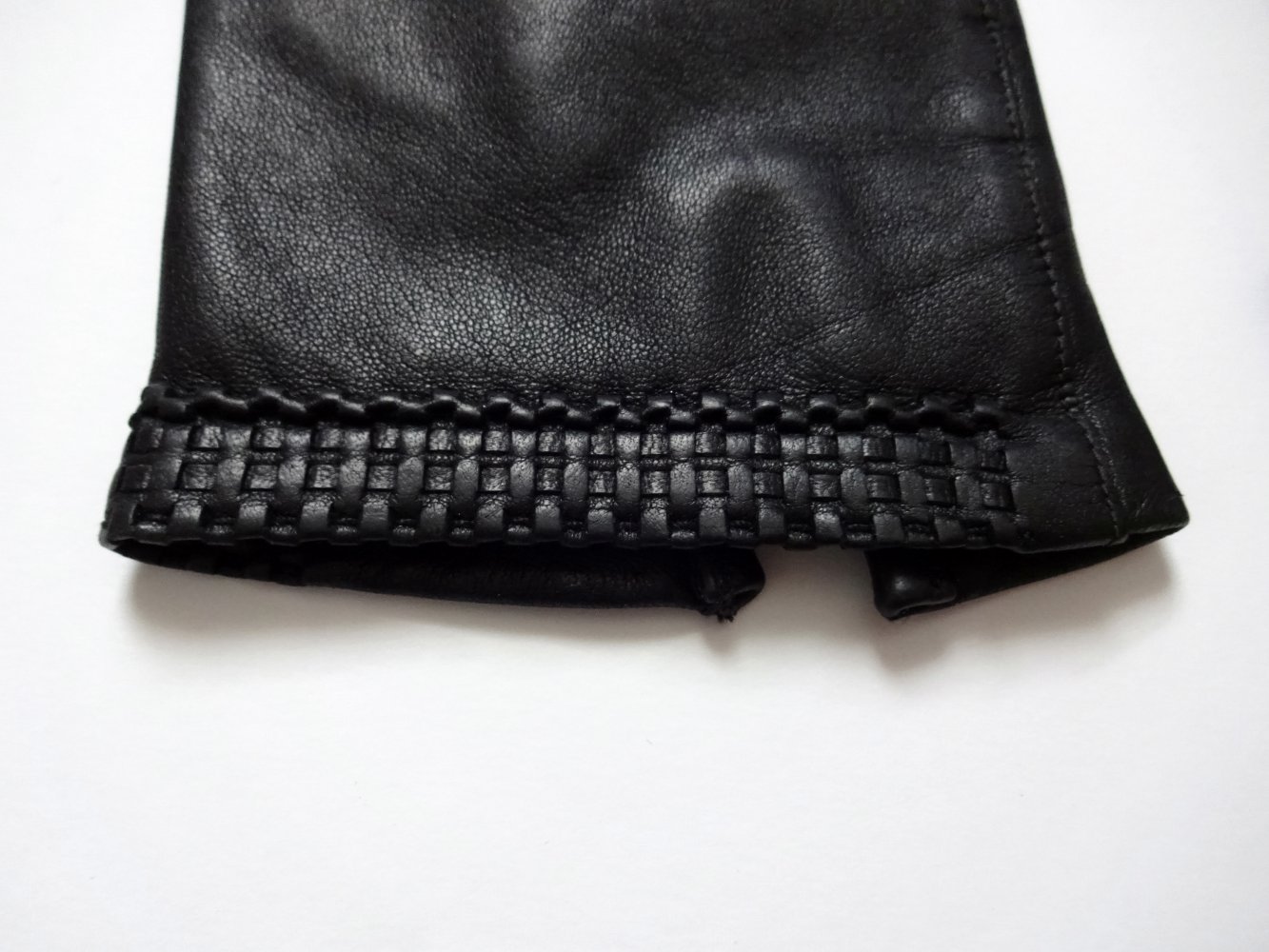 Schwarze Lederhandschuhe Winter Herbst