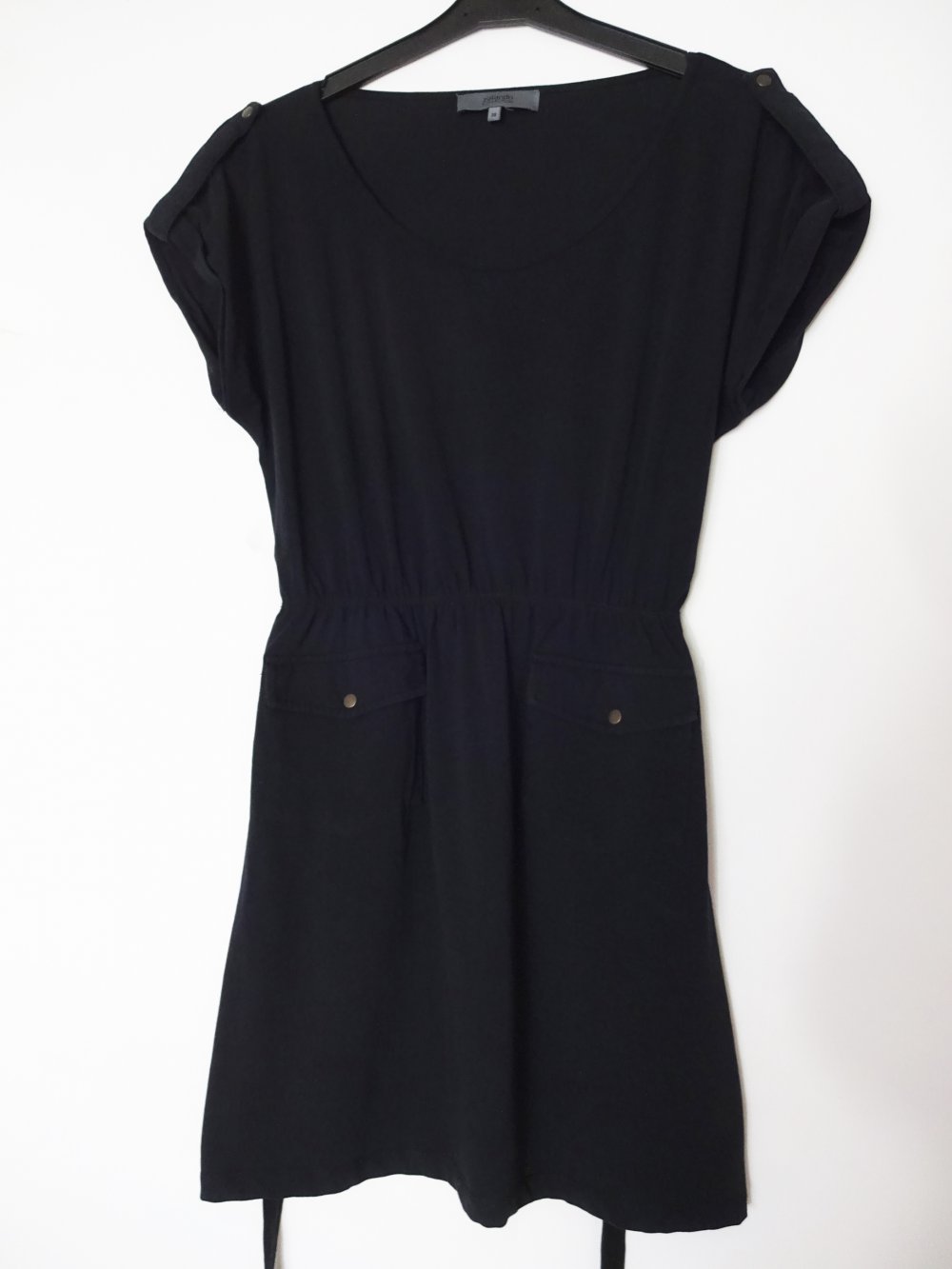 Schwarzes Sommerkleid Basic Gr. M Gr. 38/40